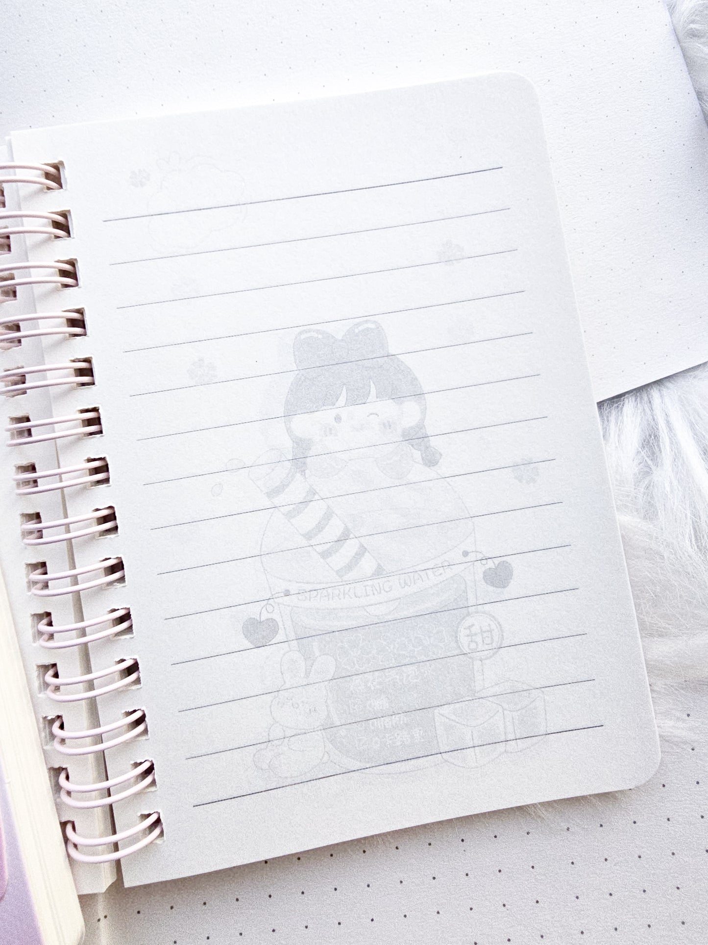 LK6480-04 ||Rf| Lovely Girl |  Ruled Special kawaii Notebook | Spiral Binding | 95*130mm | 80 Pages