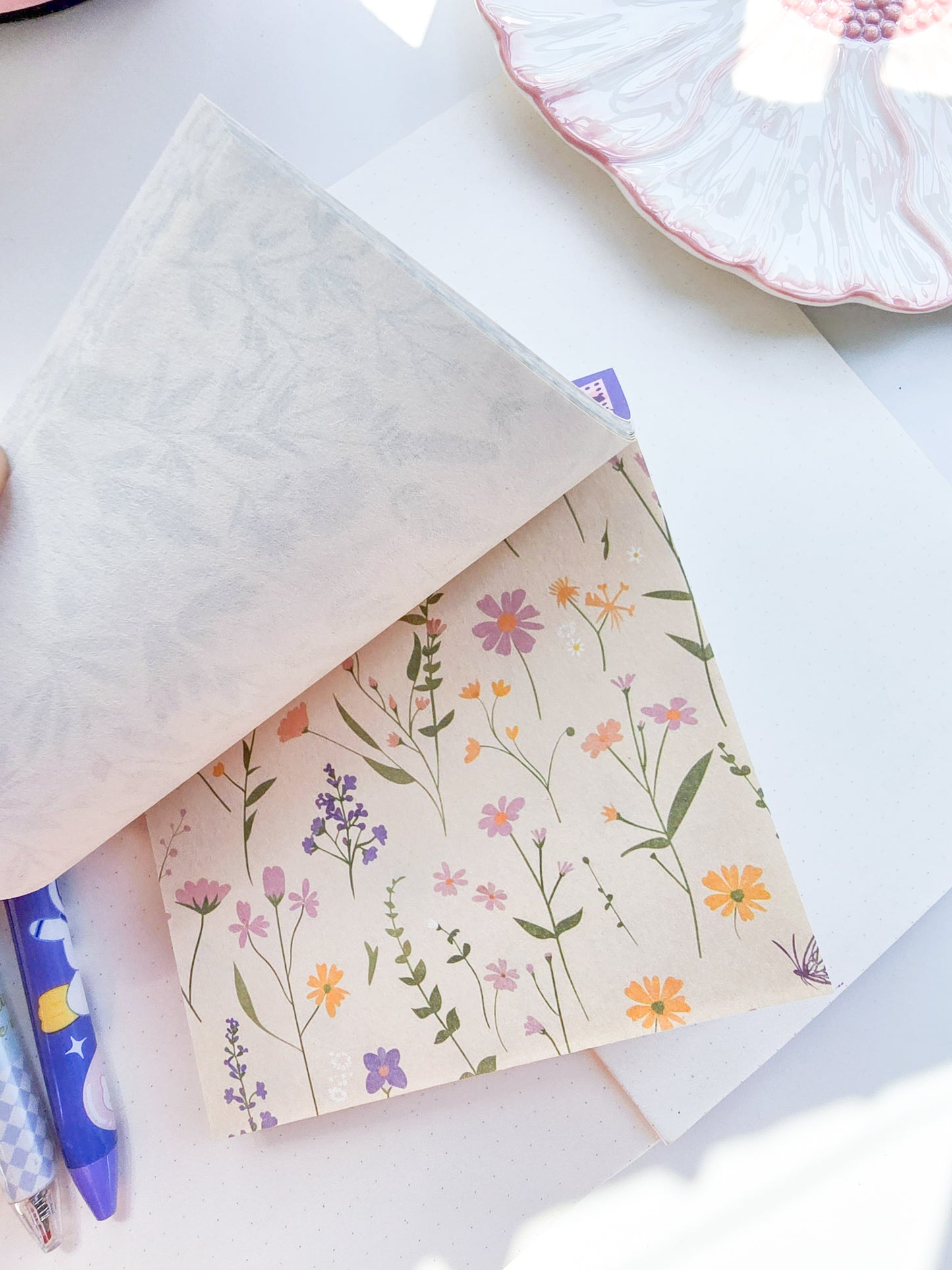 NXSG-604|G-4| Wind Bright Summer| Journal Paper| Floral Vintage Paper| Purple Theme|120*120mm 30 Pcs