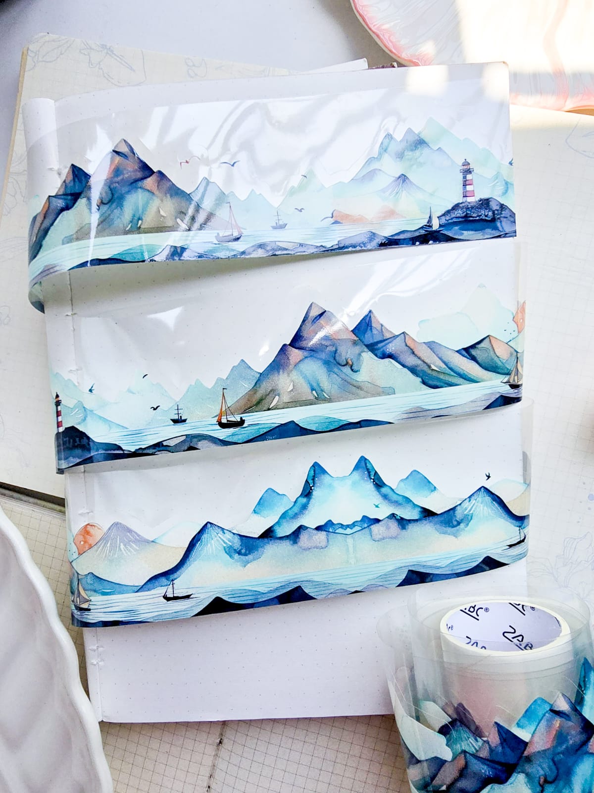 Rhdy-201 | PET | 1pc Sticker Roll | Leisurely Valley |