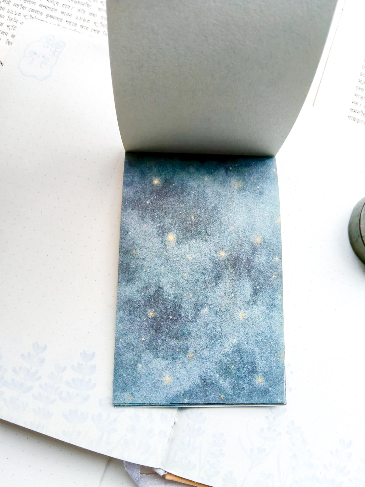 QFYN-601 | Misty Blue, Quiet Joy.Vintage Journal Scrapbook Papers pad 50pcs | 67* 105mm