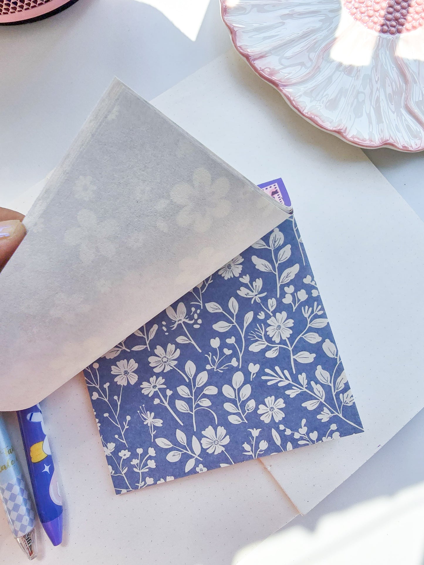 NXSG-604|G-4| Wind Bright Summer| Journal Paper| Floral Vintage Paper| Purple Theme|120*120mm 30 Pcs