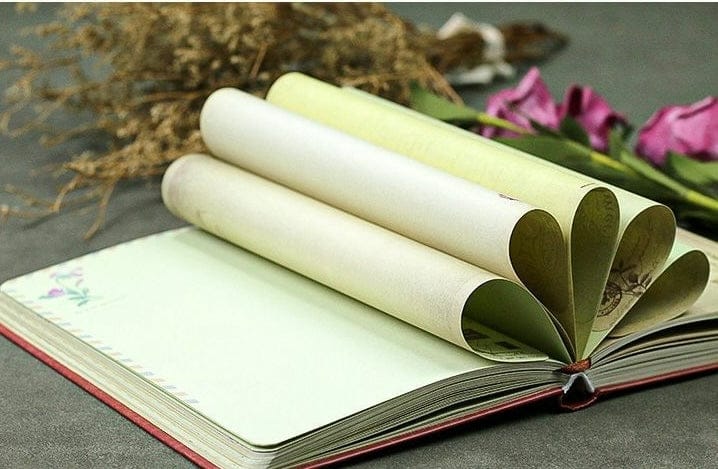 Nb32k8503bll C|  Vintage flower  Vintage Notebook 133*180mm Diary