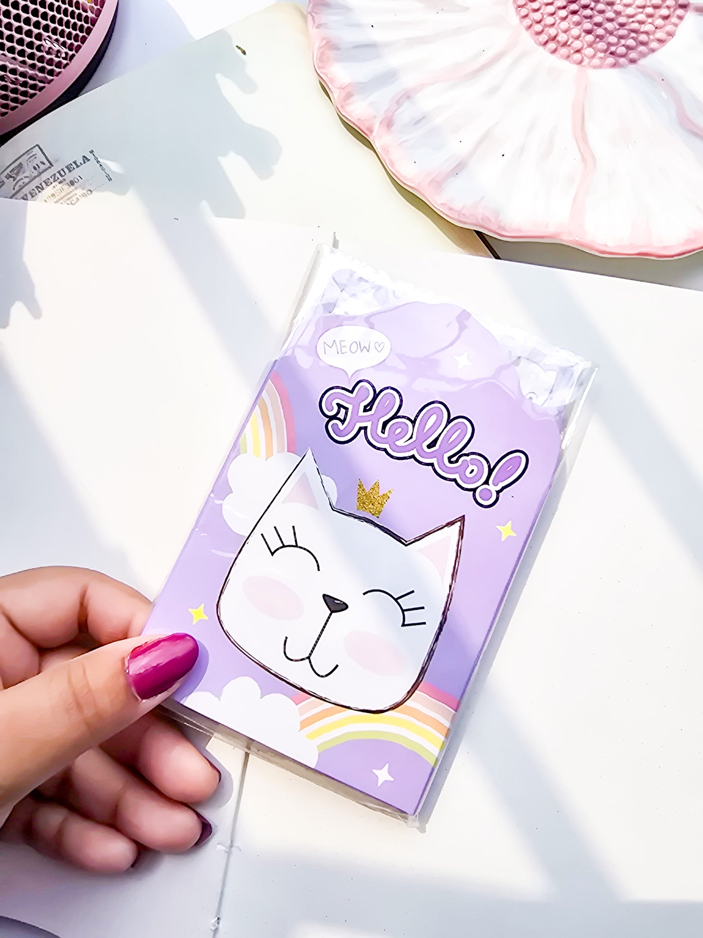 Z4-004 |Kawaii sticky note| MEOW with LOVE