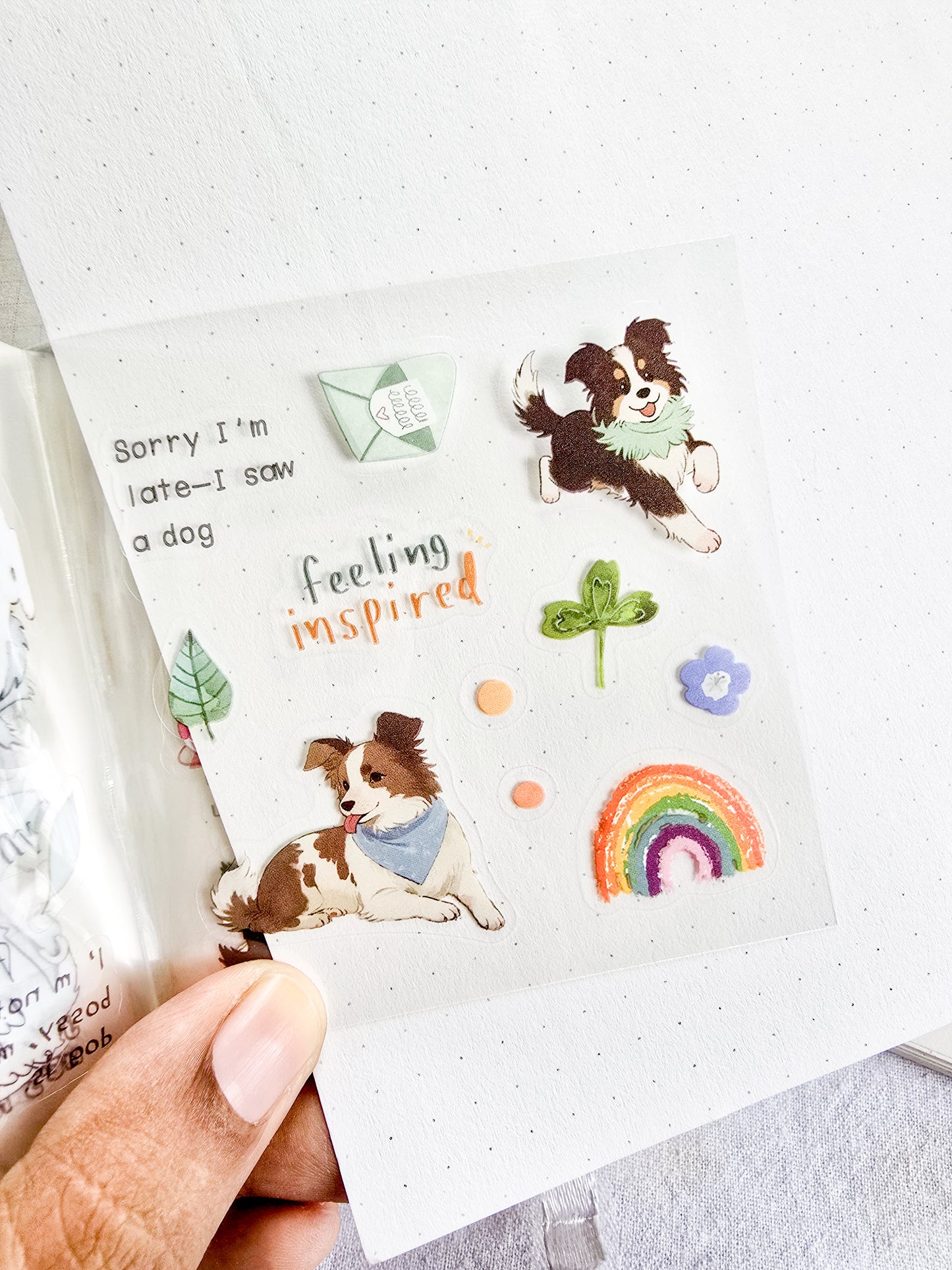 MRZYT-403| 20-Sheet PET Pet Theme Sticker Books Featuring Die-Cut Dog Designs | 80*80mm .