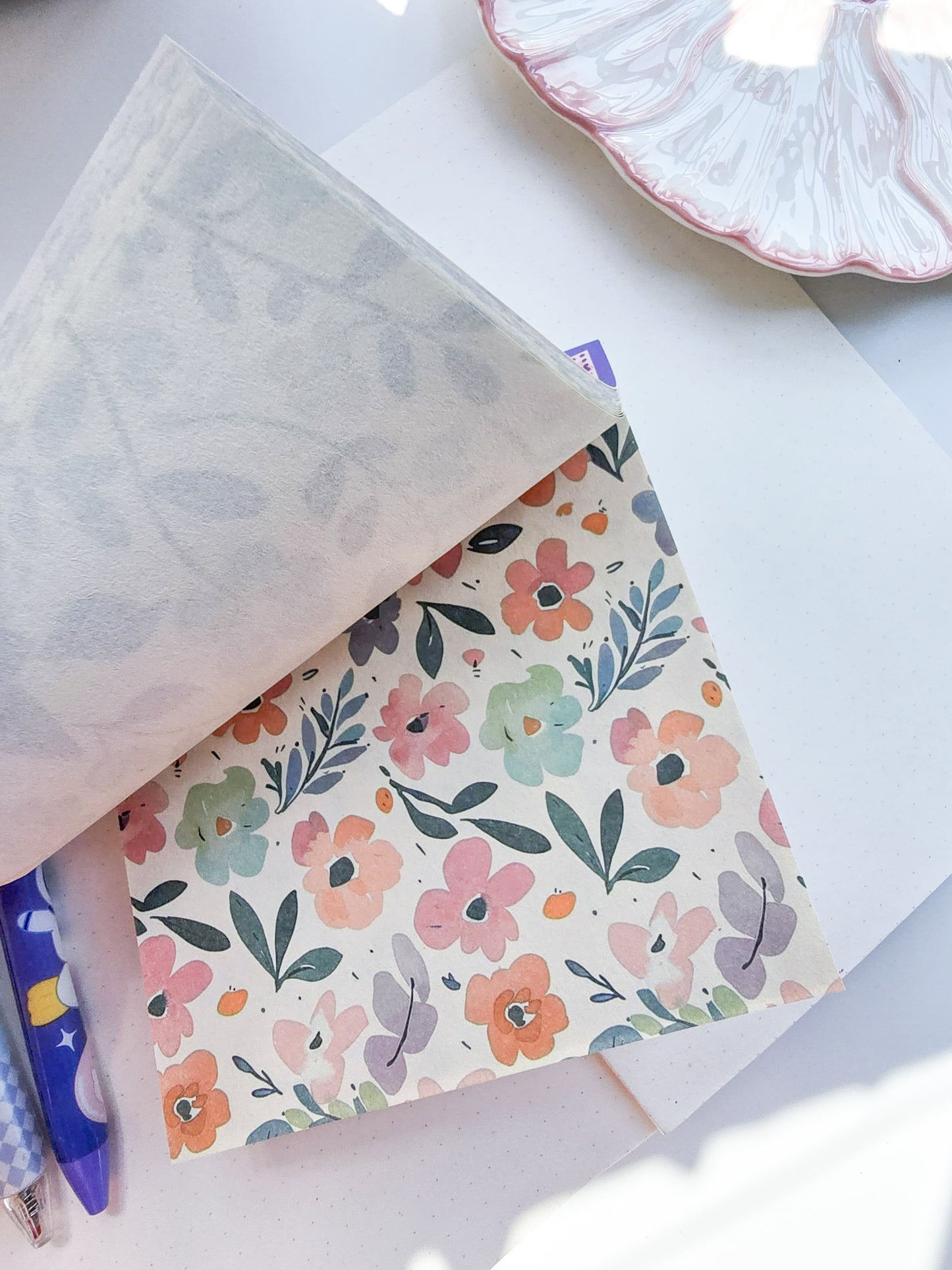 NXSG-604|G-4| Wind Bright Summer| Journal Paper| Floral Vintage Paper| Purple Theme|120*120mm 30 Pcs