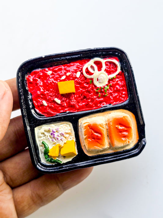 Fridge Magnet, 2.5x2.5 inches, Pav Bhaji Spicy