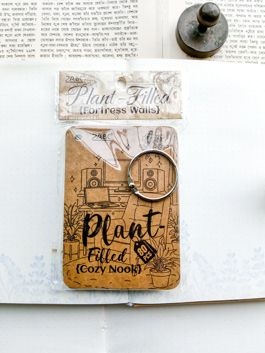 ZSKY-403 | Plant Filled {Fortress Walls} Journal Color Book Aesthetic Paper 80pcs |74* 105mm