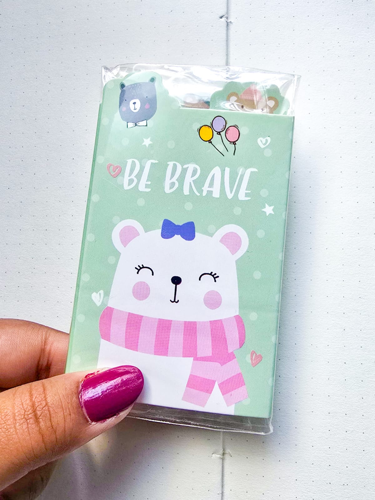 Z6-006 |Kawaii sticky notes|Sweet Bear