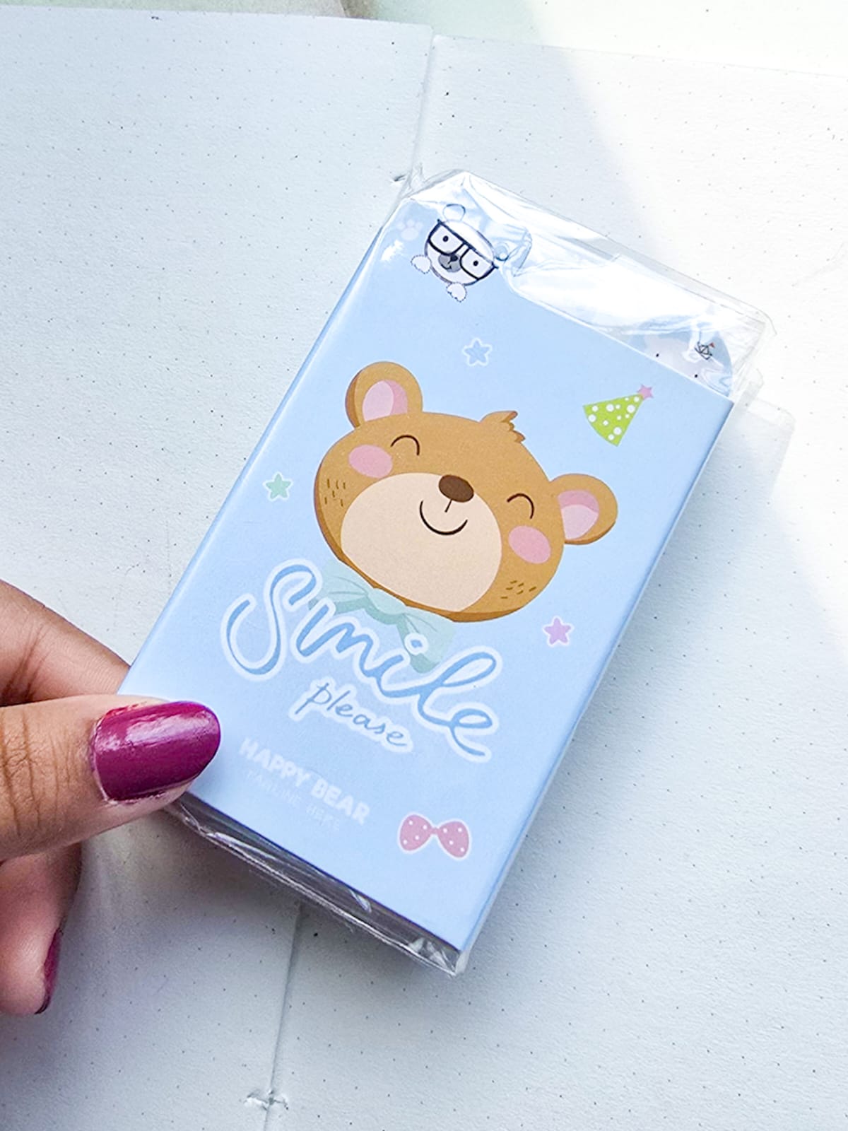 Z6-006 |Kawaii sticky notes|Sweet Bear