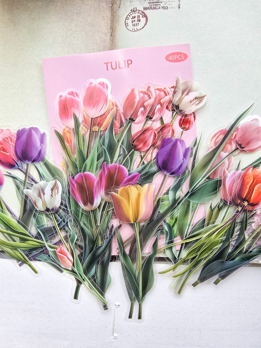 B70|G-3| Pet Floral Sticker | 40PCS