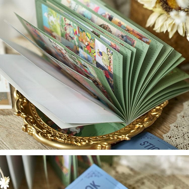 KQ1775 |G7/| Vintage Ancient Castle Story (Folk Tale Series) | 20 Sheets. Vintage Sticker Book