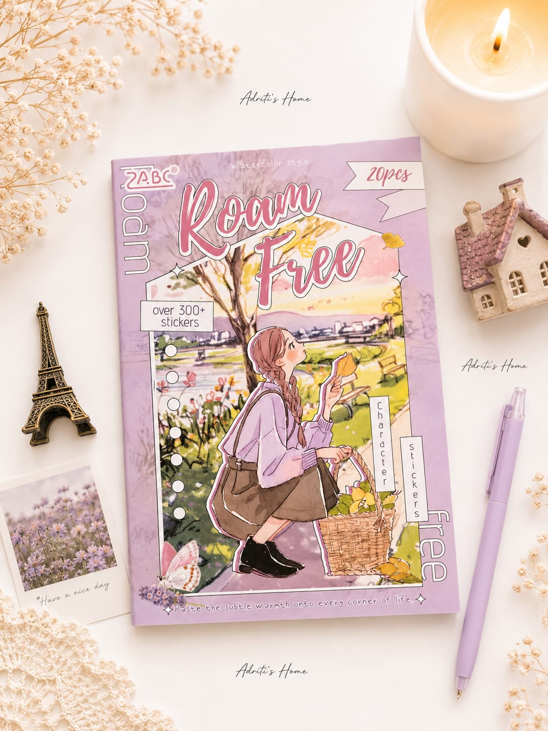 ZZPF2.0-403| 20-Piece Character Sticker sets From Series Like Summer Love" Or Pleasant Life Designed For Journaling Sticker Book |