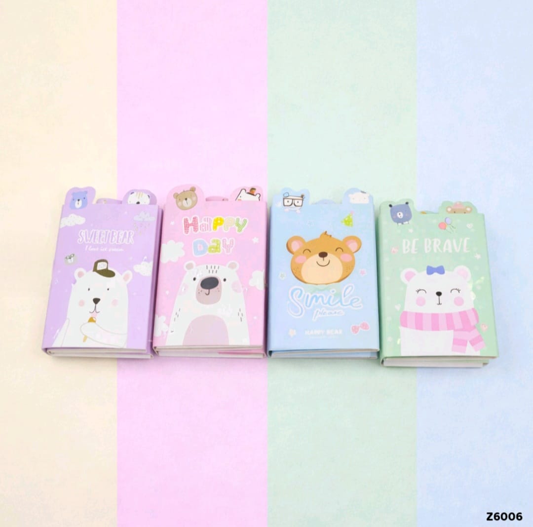 Z6-006 |Kawaii sticky notes|Sweet Bear