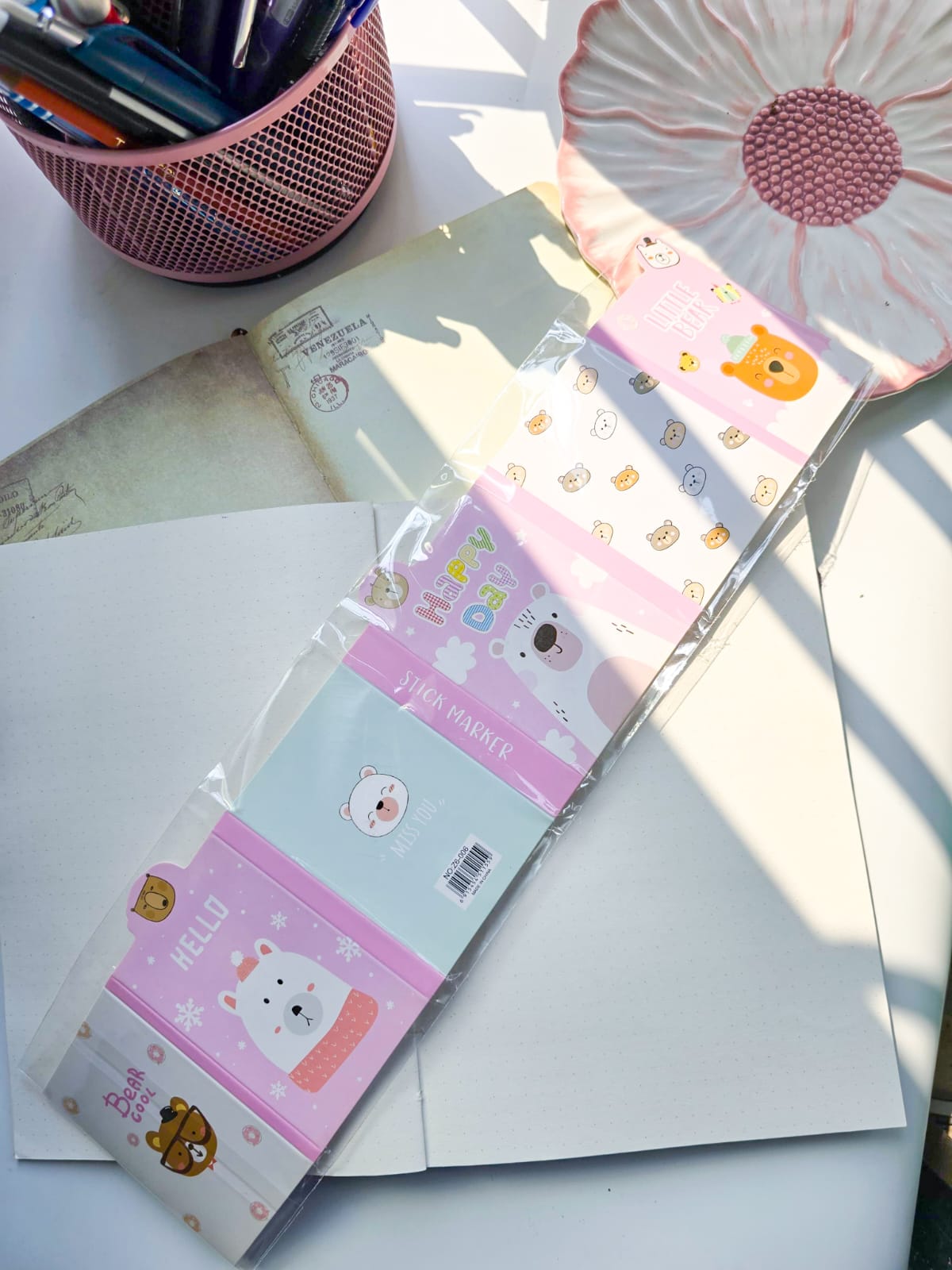 Z6-006 |Kawaii sticky notes|Sweet Bear