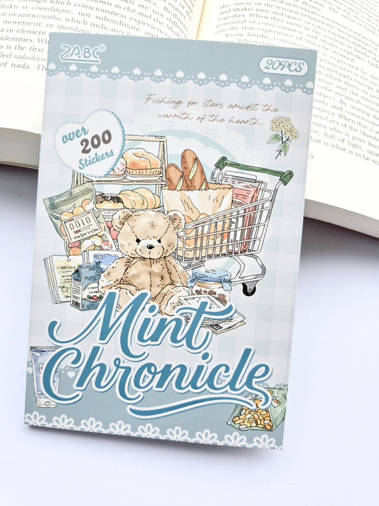 YXFW-404 | Mint Chronicle  | PET | Sticker Book Over 200 Stickers | 150* 100mm