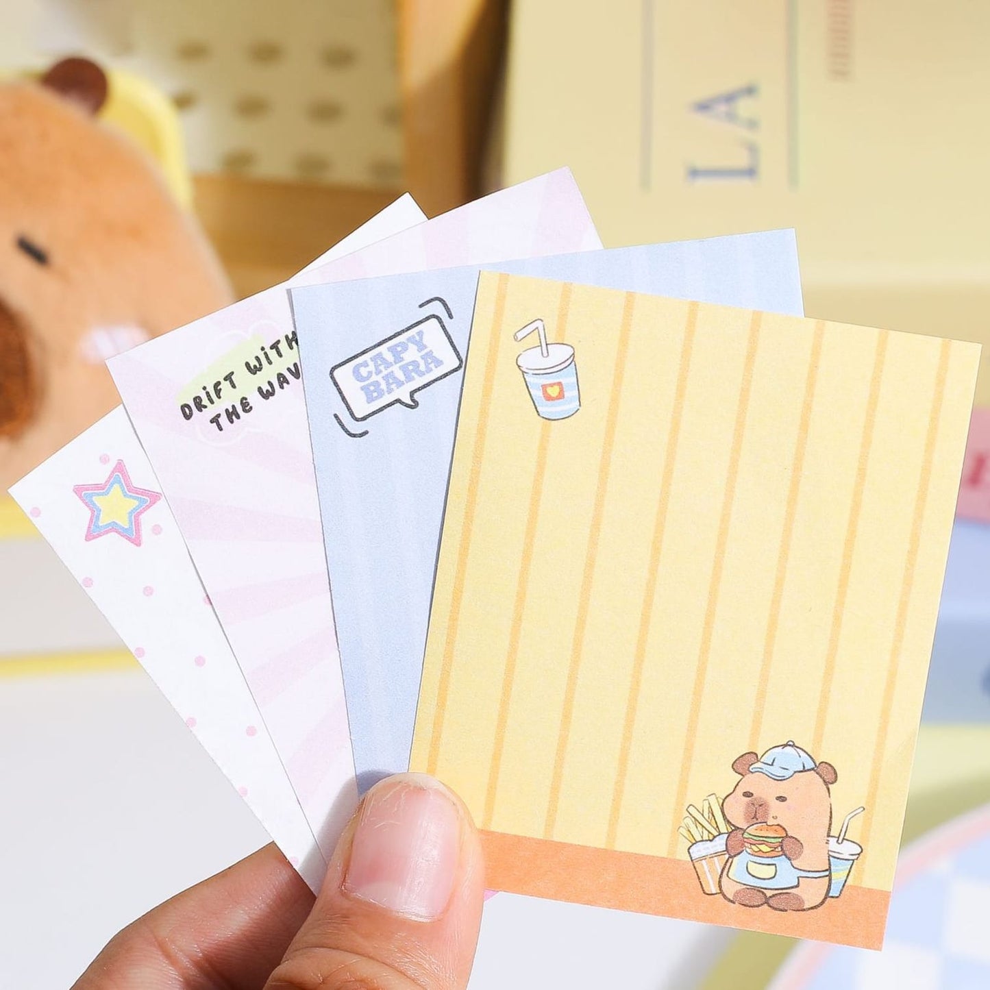 JGSBA8704 |R-B| Capy Bara | Mini Notebook | 5*6.5cm |