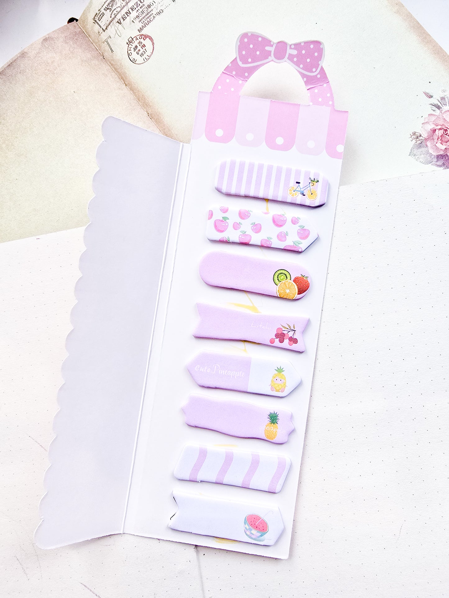 N6-004|Kawaii sticky notes| I LOVE FRUIT |