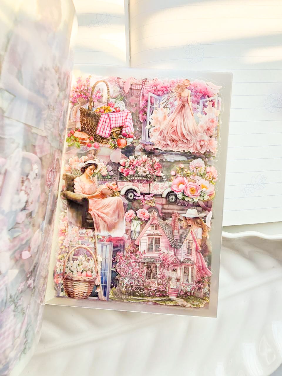 DSB-5391 |G-6| Tha Glimmering Glade Kawaii Sticker Book | 20sheets|