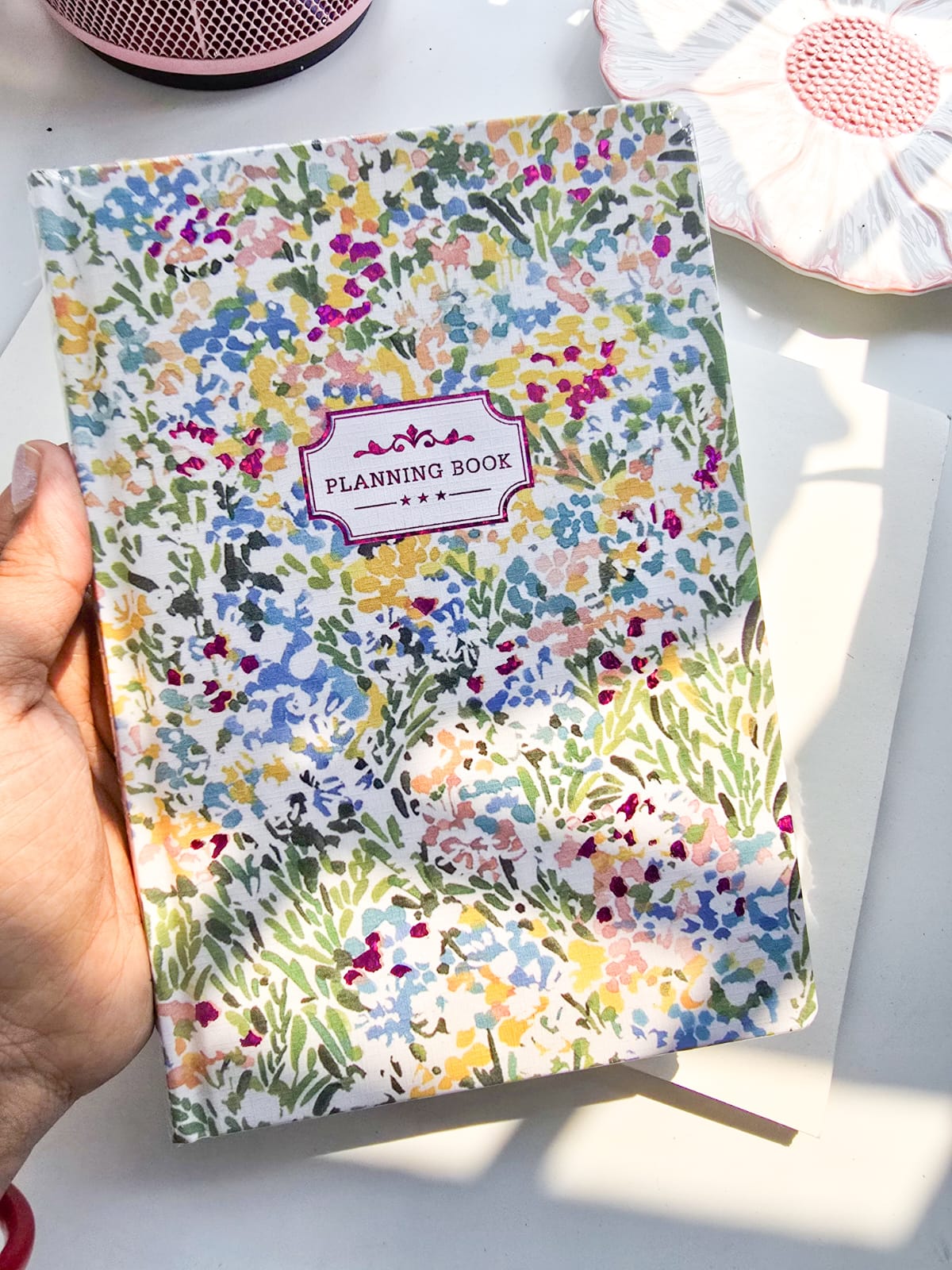 256 pages floral weekly monthly planner notebook | A5 |