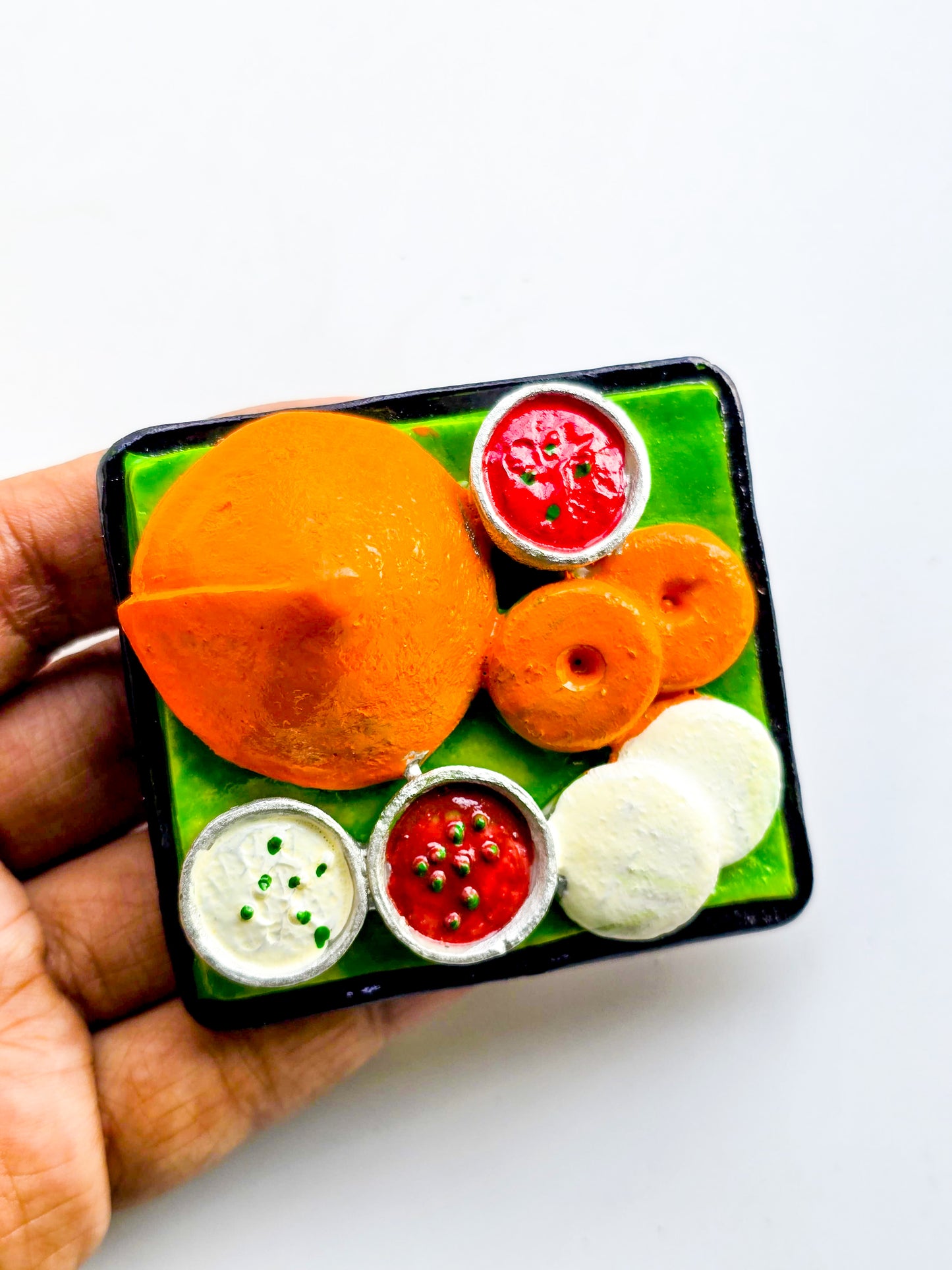 Fridge Magnet, 2.25x2.5 inches, Dosa Sambhar Vada