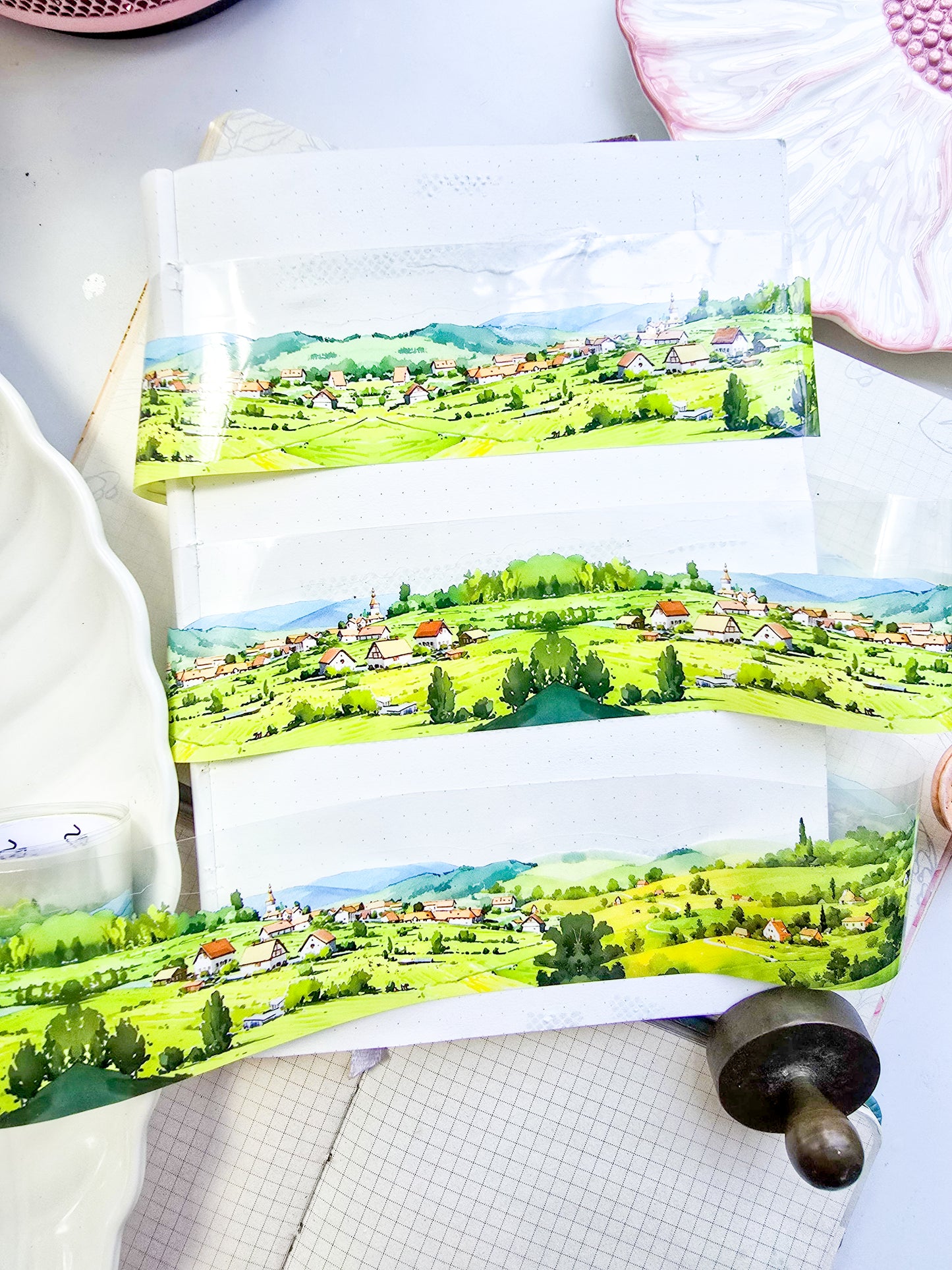 Rhdy-202 | PET | 1pc Sticker Roll | Tranguil Flower Field |