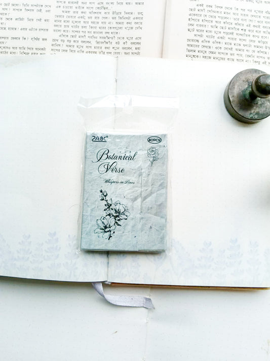 XJFW-602 |Botanical Bulanica Ferse Whispers in Litres Sticker 30pcs | 56* 83mm