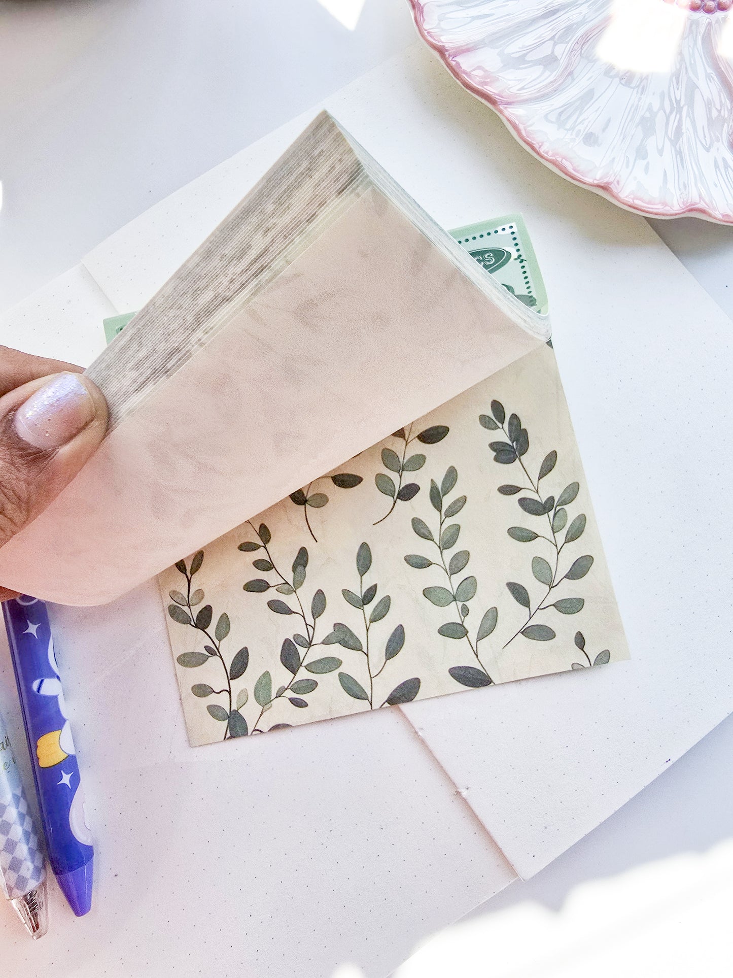 NXSG-602 |G4| Promise Wind Moon|Journal Paper| Floral Vintage Paper|GreenTheme|120*120mm 30 Pcs