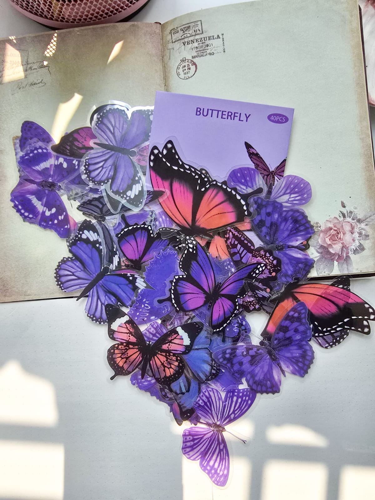 B70 | Pet|G-3| BUTTERFLY STICKER | 40PCS