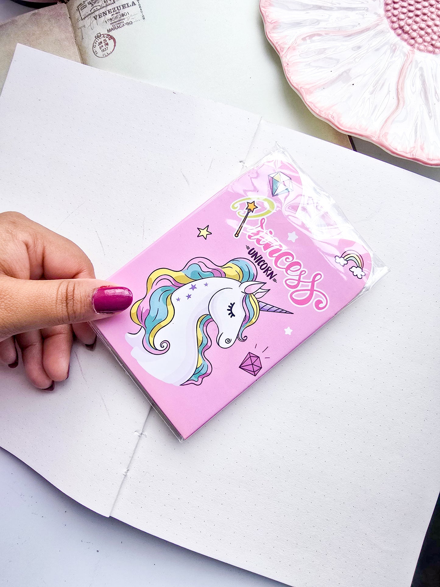 Z4-002 |Kawaii sticky note | Princess Unicorn