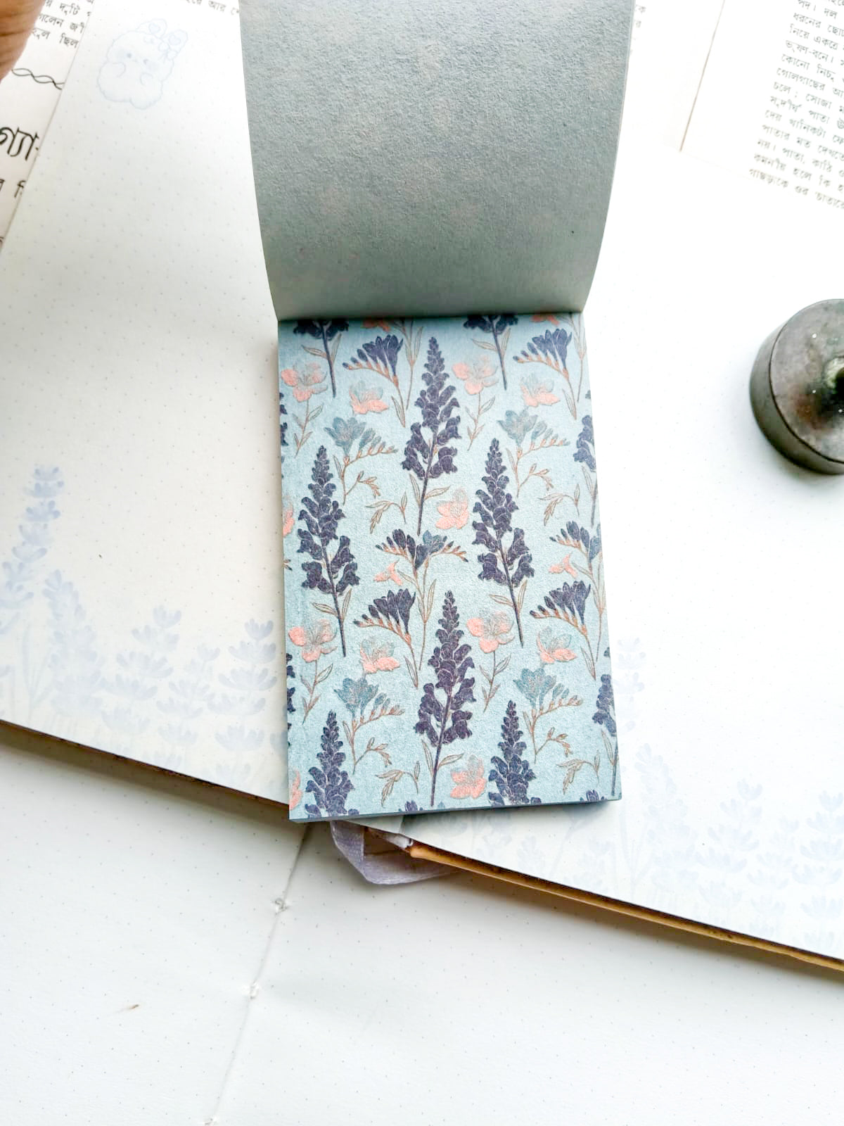 QFYN-601 | Misty Blue, Quiet Joy.Vintage Journal Scrapbook Papers pad 50pcs | 67* 105mm