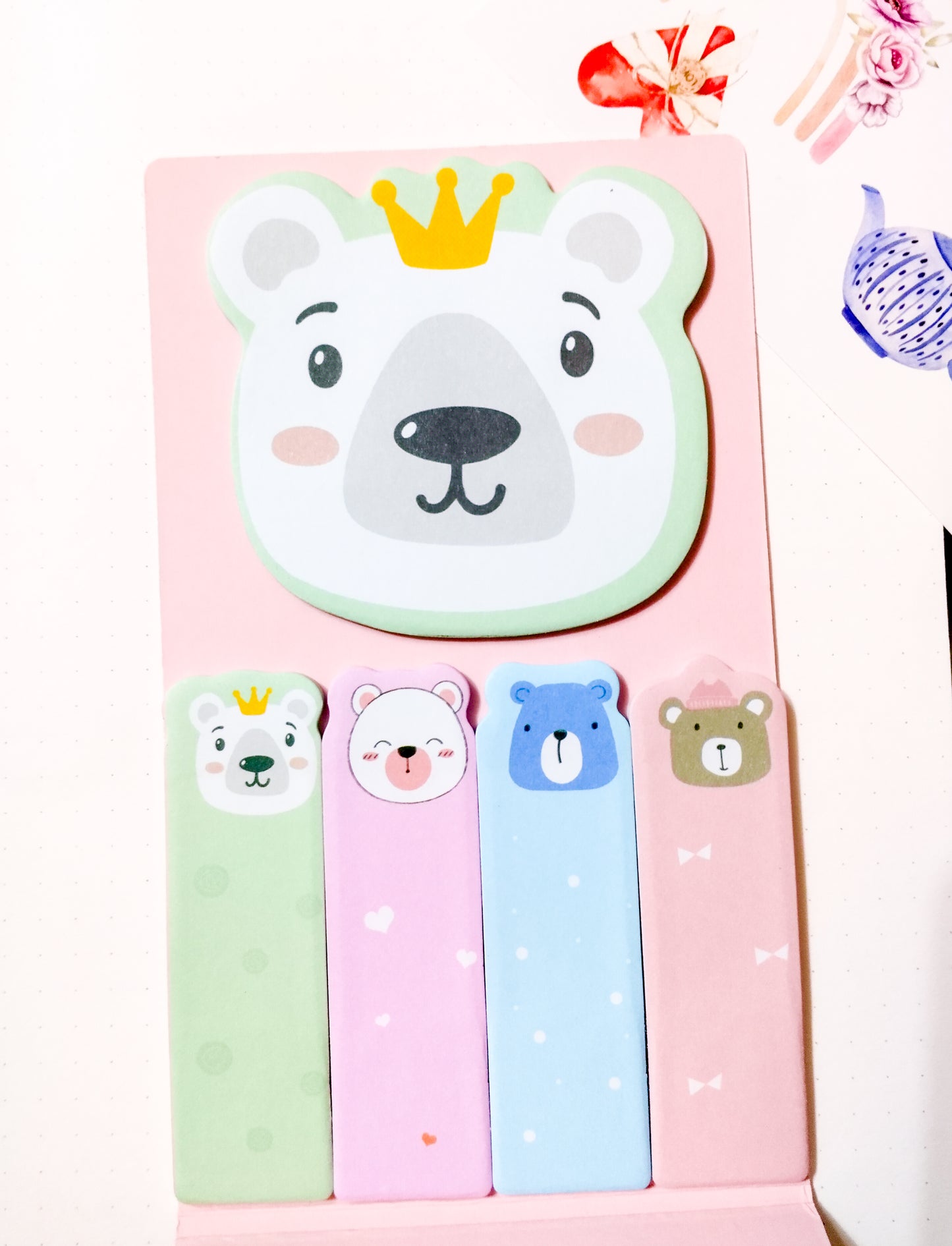 N7-005 | Sweet Animals Time Memo Kawaii Sticky Notes |