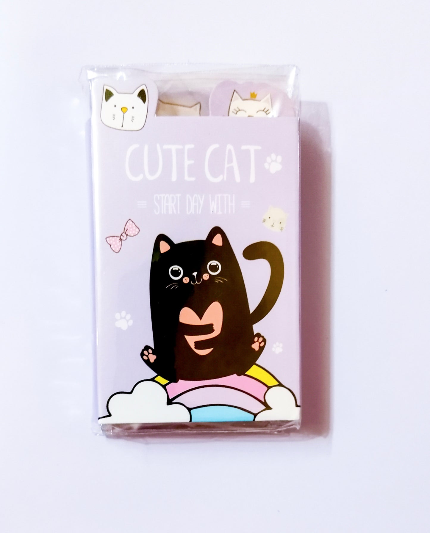 Z6-005 | Cute Cat Start Day With Kawaii Sticky Notes |
