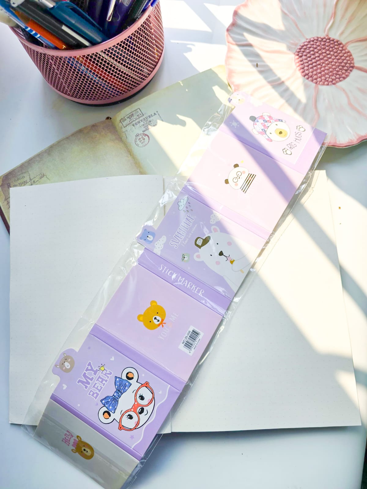 Z6-006 |Kawaii sticky notes|Sweet Bear