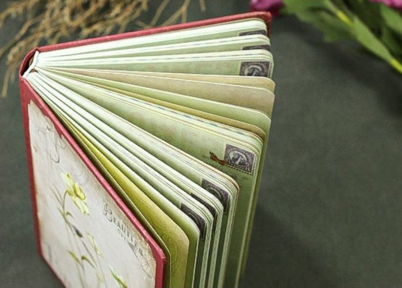 Nb32k8503bll C|  Vintage flower  Vintage Notebook 133*180mm Diary