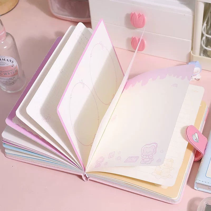 Jgpb361124 ||rf| Kawaii Magnetic Soft Fluffy Cover Diary Notebook | 12.8*18.6 cm |
