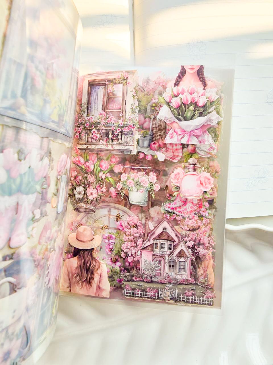 DSB-5391 |G-6| Tha Glimmering Glade Kawaii Sticker Book | 20sheets|