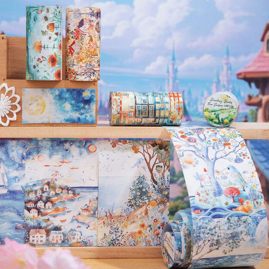 MHD- SJHJ004 |Rc|Painting Seasons | Paper Sticker Roll 80mm x 2m