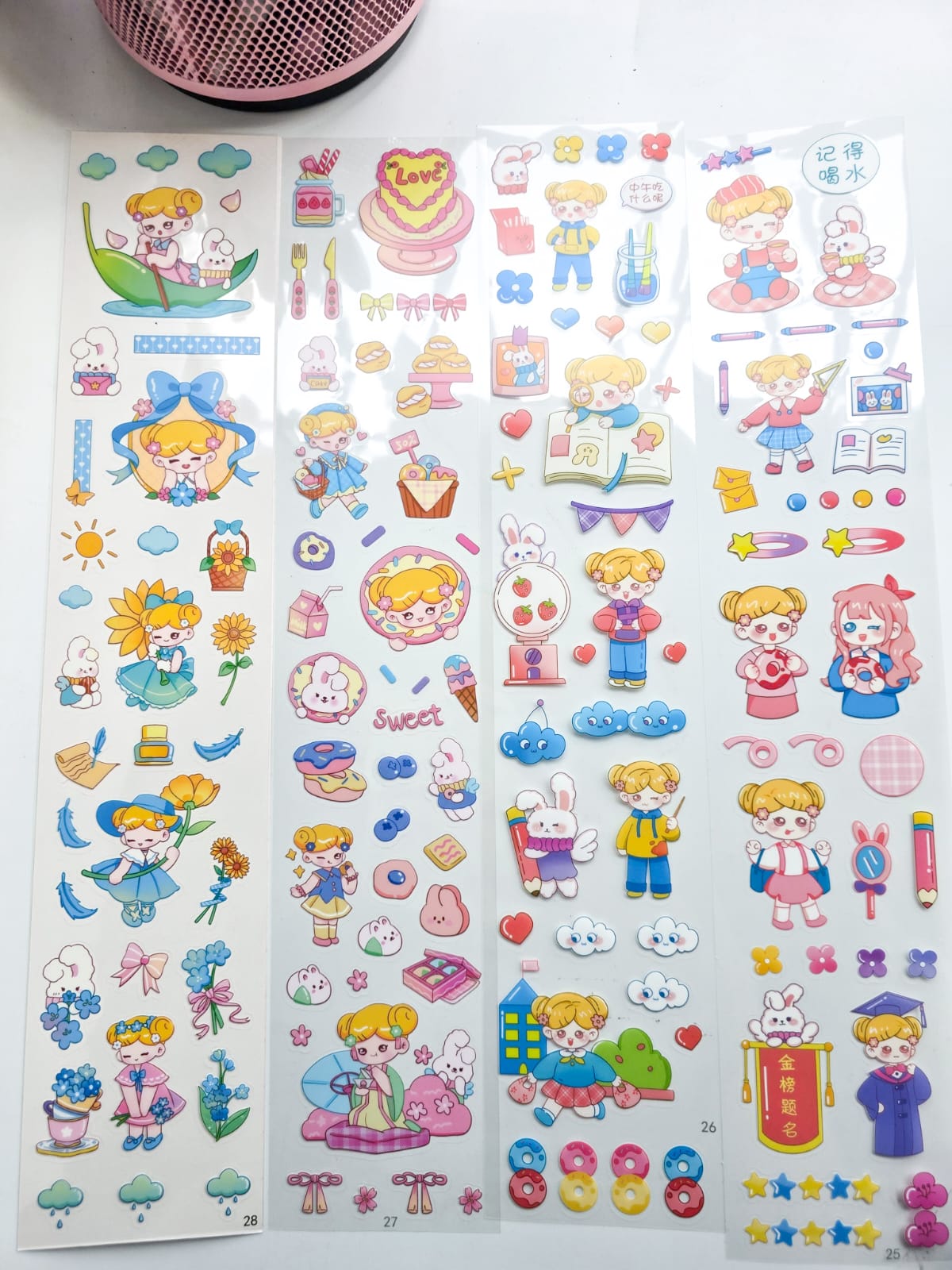 DS-6822-MX(nn) | Kawaii Long Sticker| 8*40cm | 20 Sheets |