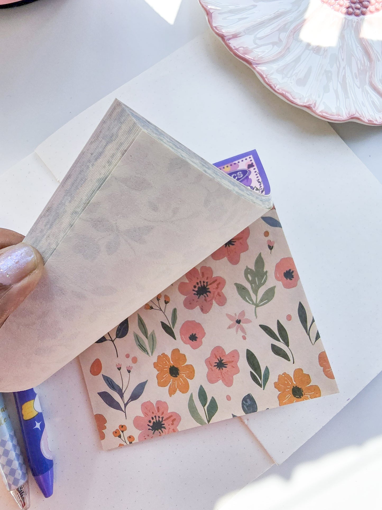 NXSG-604|G-4| Wind Bright Summer| Journal Paper| Floral Vintage Paper| Purple Theme|120*120mm 30 Pcs