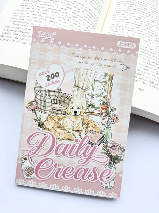 YXFW-403 | Daily Crease  | PET | Sticker Book Over 200 Stickers | 150* 100mm