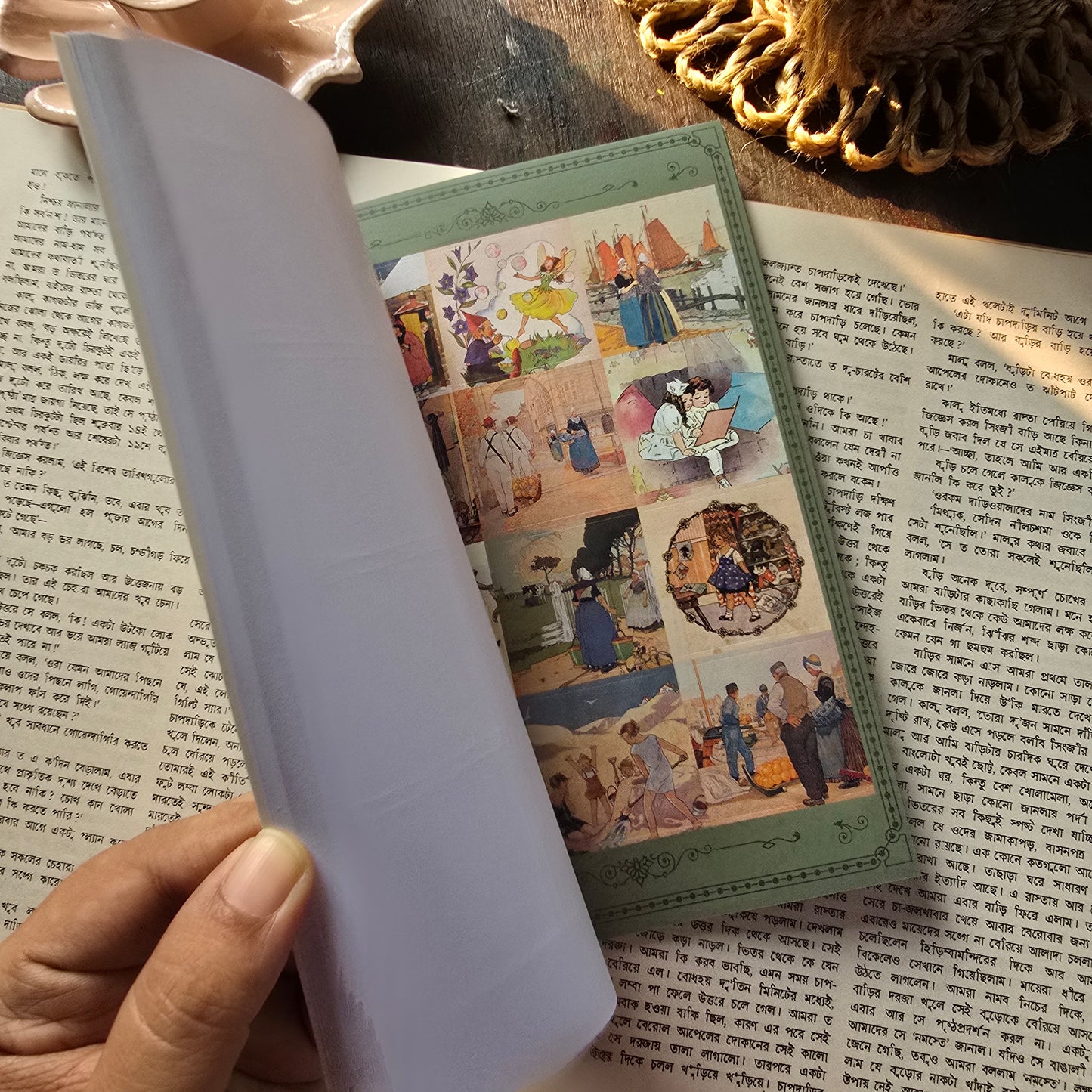KQ1775 |G7/| Vintage Ancient Castle Story (Folk Tale Series) | 20 Sheets. Vintage Sticker Book
