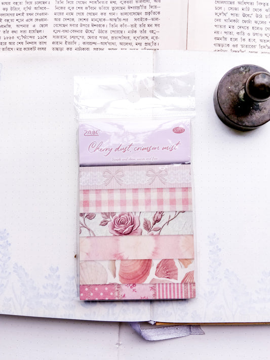 QFYN-606 |Cherry dust, crimson mist Vintage Journal Scrapbook Papers pad 50pcs | 67* 105mm