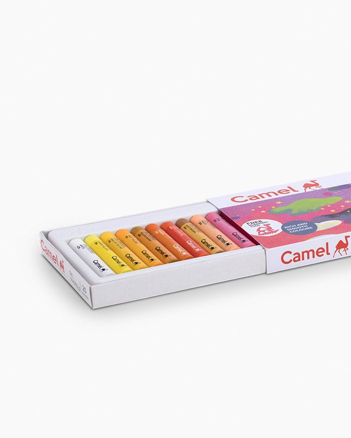 Camel  Student  Oil  Pastels 25 Shades with Free Scraping Tool