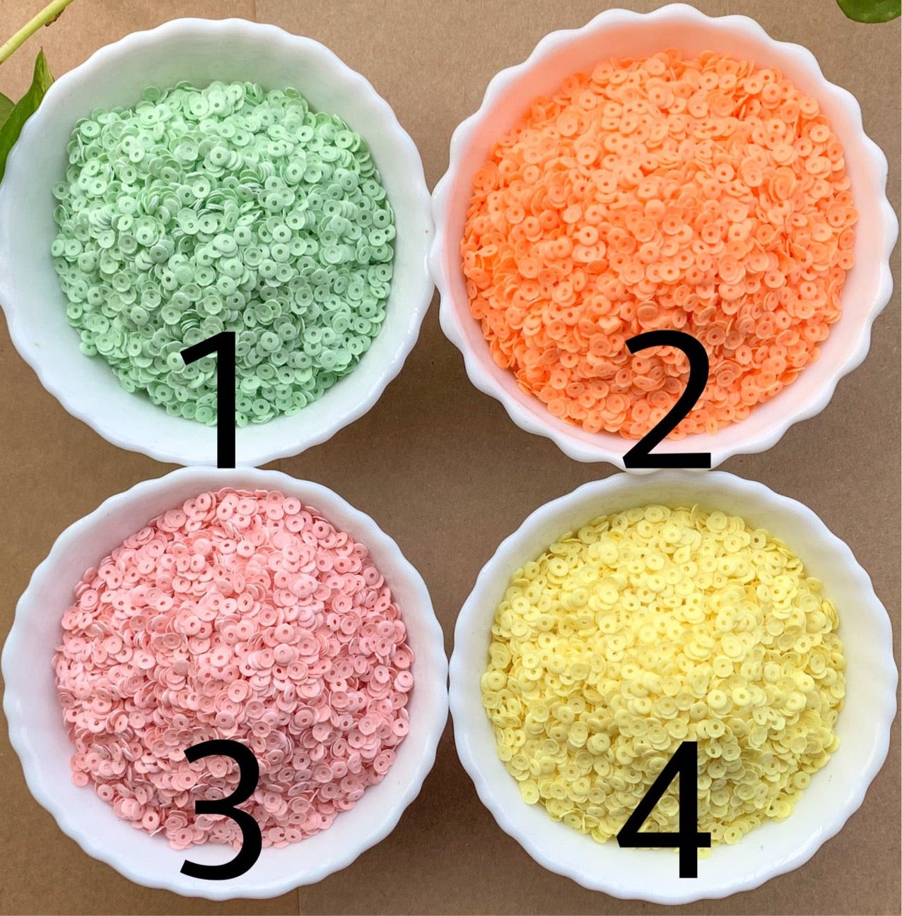 Pastel Hexagon Sequins 1 Pckt = 10 gms