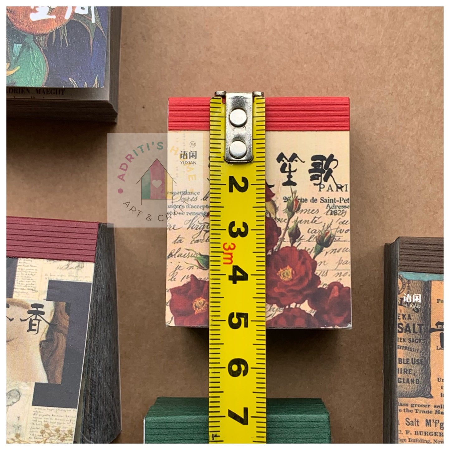 #YXSCZ048 Vellum Ephemera Set of 365 No Repeat (Size: 5cmx4cm) Scroll Down to see Product Video