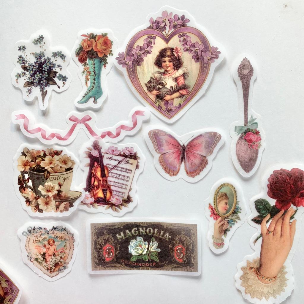 MMK06B052 NATURAL COLLECTION DECO STICKER 60 PC