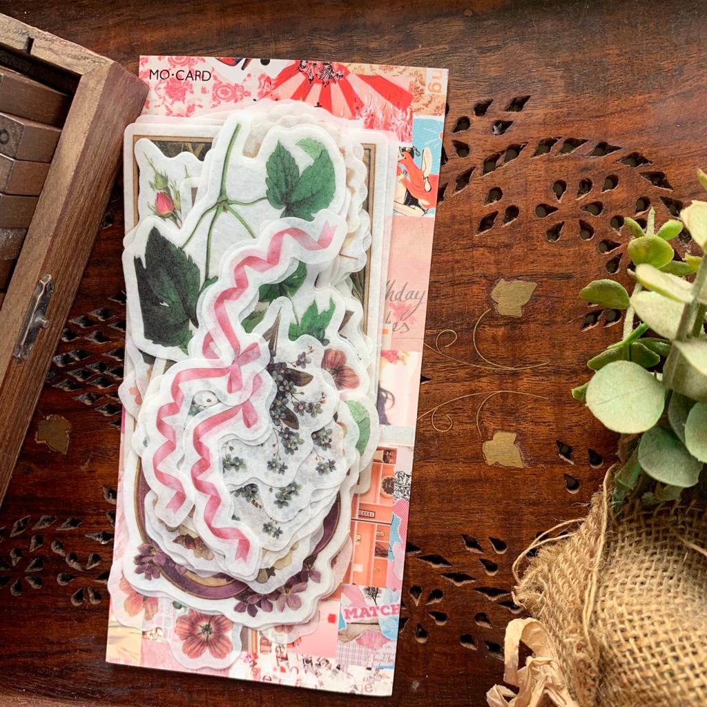 MMK06B052 NATURAL COLLECTION DECO STICKER 60 PC