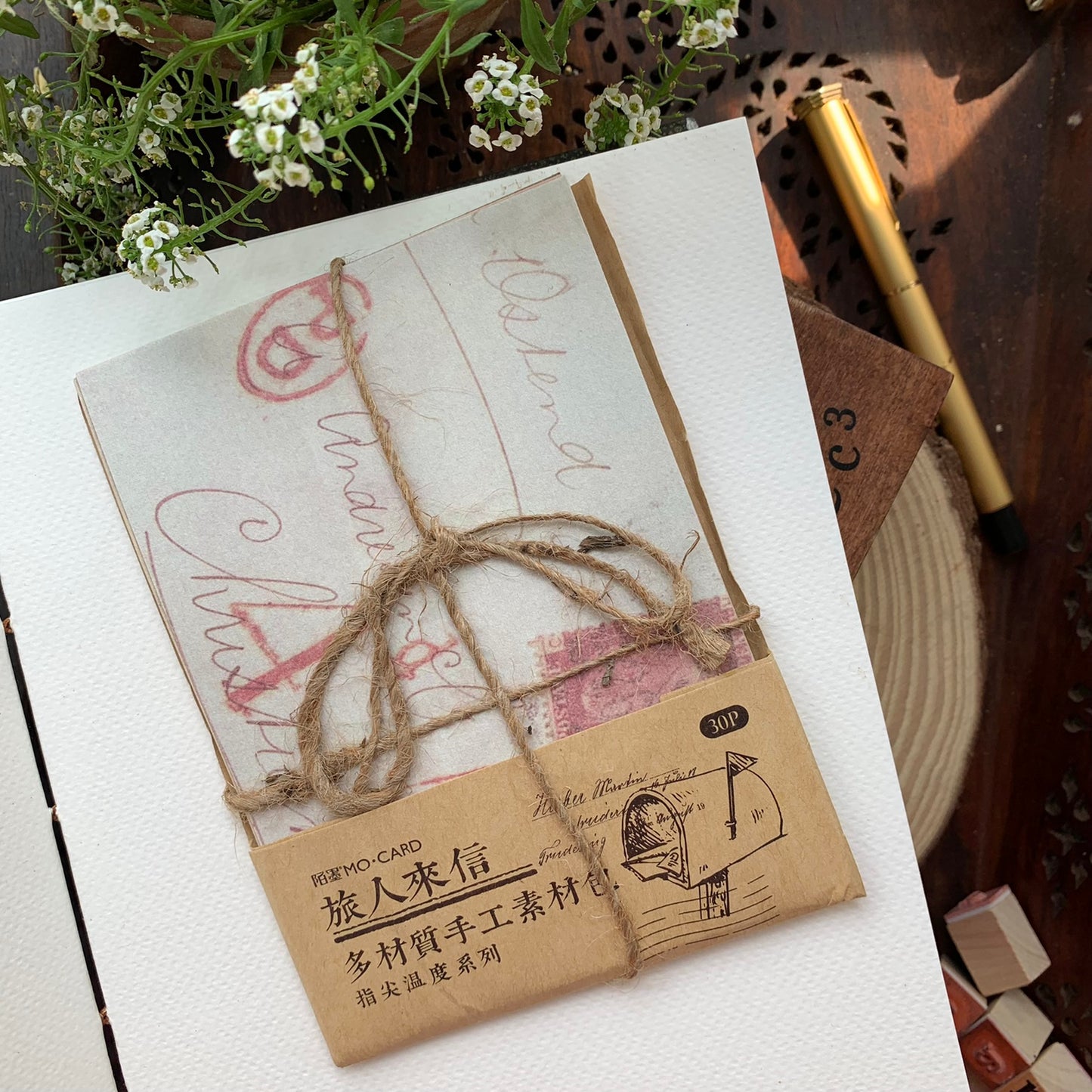 MMK17D044 Vintage Style Paper 30 Pcs | 105x148 mm