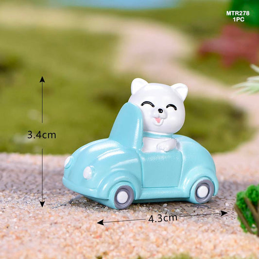 1Pc Kitten in Scooter Miniature Model MTR278