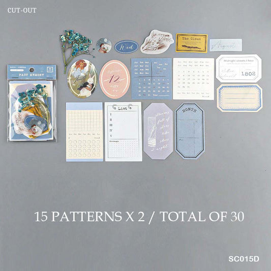 SC015D - B26 -  Journal Papers | 30 pcs | 15 Designs x 2